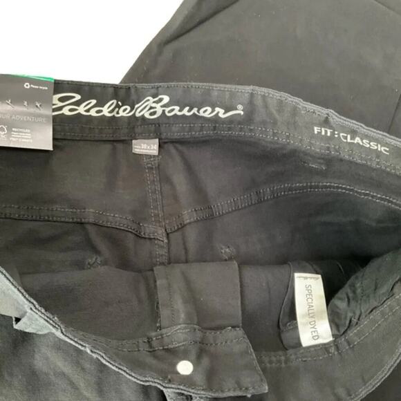 Eddie Bauer Men’s Canvas Utility Pants Stretch Straight Leg 38 X 34 NWT - Picture 5 of 11